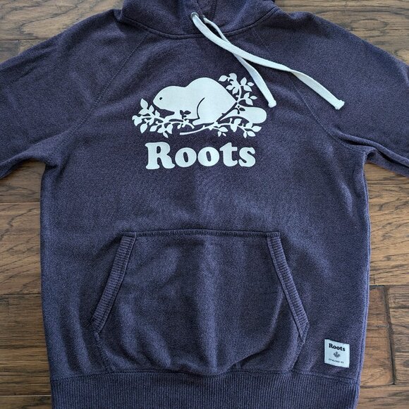 Roots Cooper Kanga sweatshirt hoodie purple size XS - Picture 10 of 16